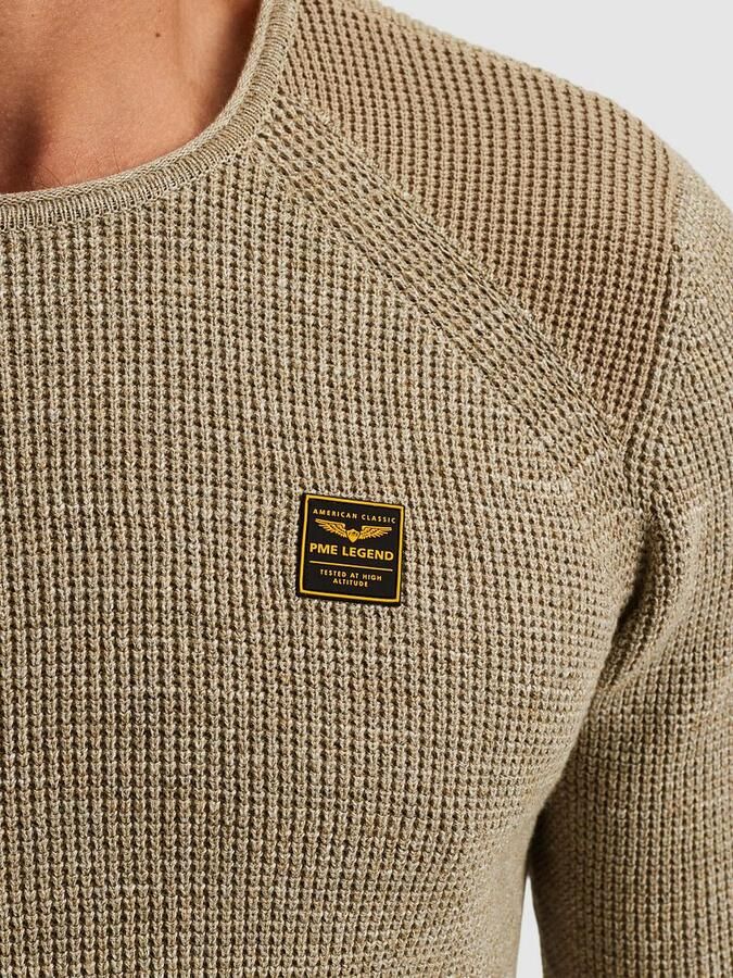 PME Legend Knitted Trui Melange Beige - Foto 2