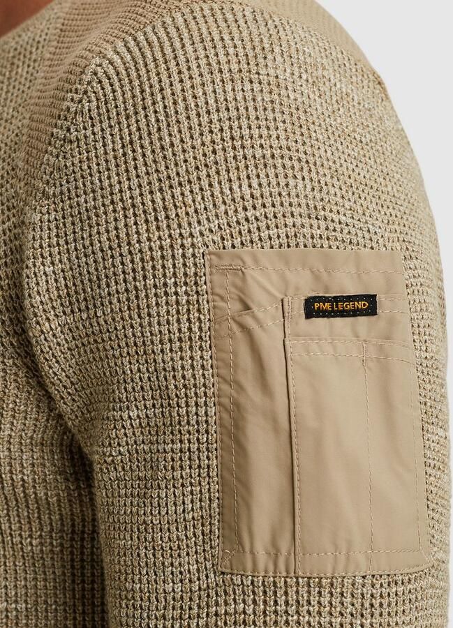 PME Legend Knitted Trui Melange Beige - Foto 3