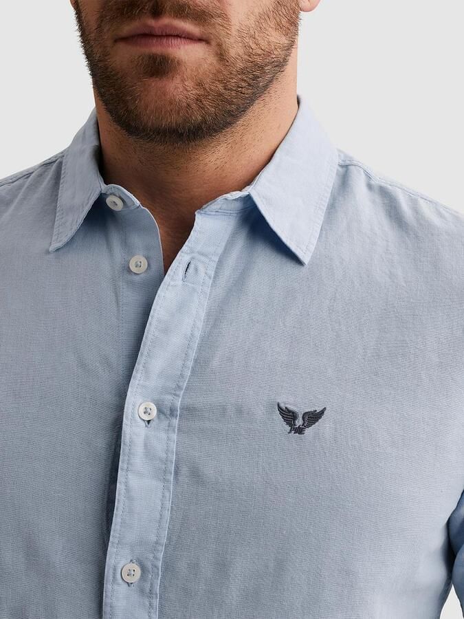 PME LEGEND Heren Overhemden Skynight Ctn Linen Owen Gd Lichtblauw - Foto 6