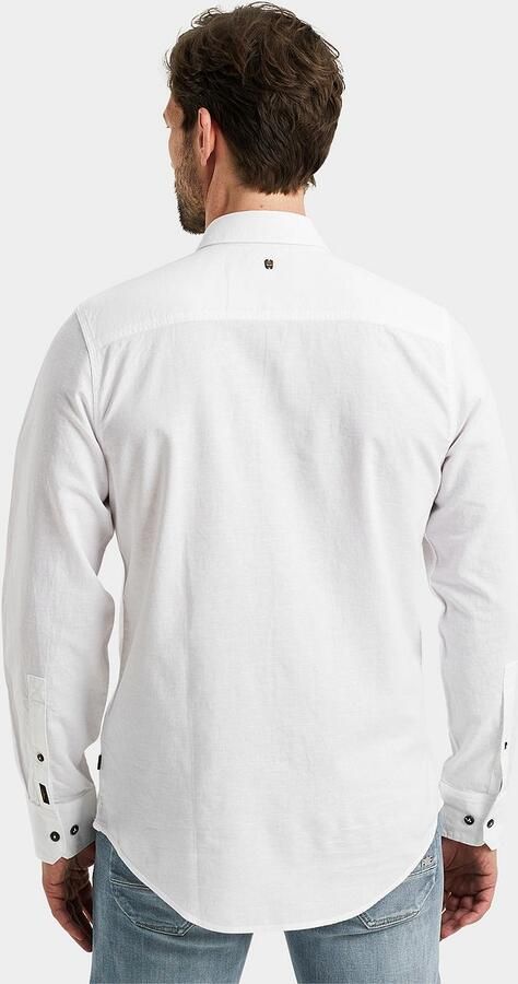 PME LEGEND Heren Overhemden Long Sleeve Shirt Ctn linen Ecru - Foto 3