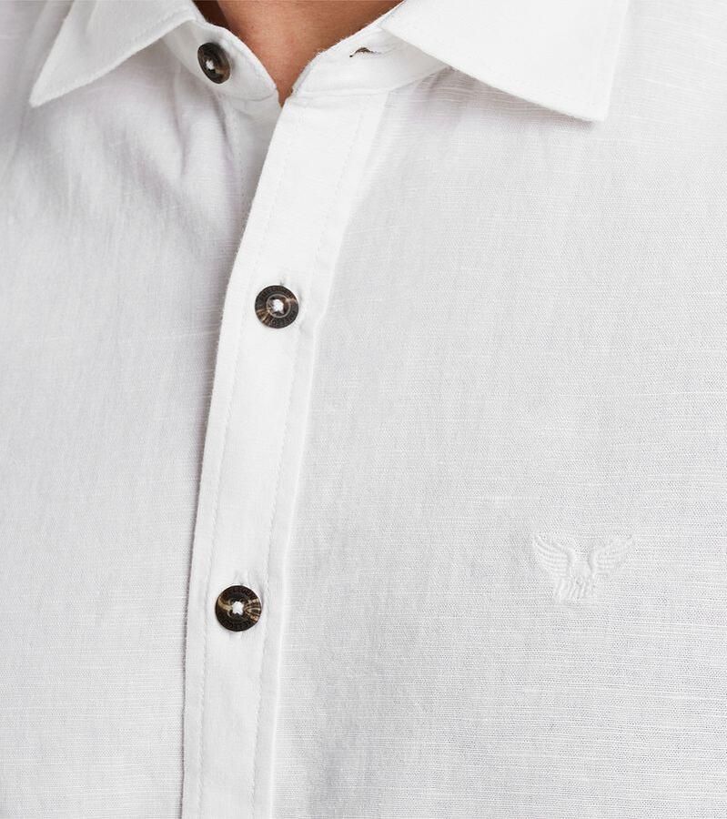 PME LEGEND Heren Overhemden Long Sleeve Shirt Ctn linen Ecru