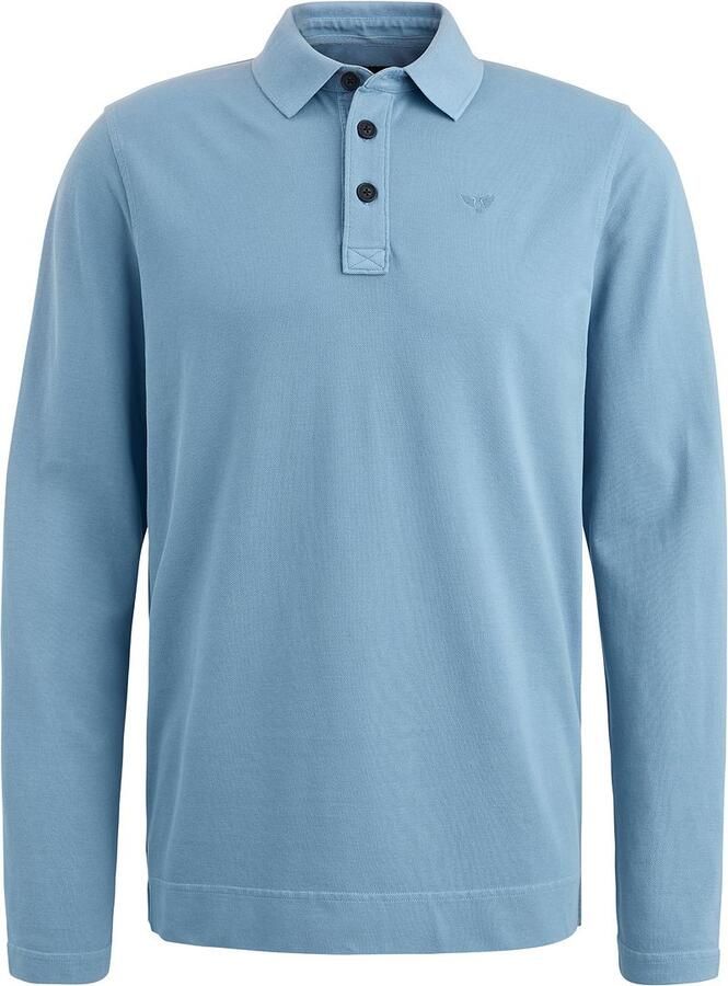 PME Legend Lange mouw polo shirt piqué kledingstuk Blue Heren - Foto 2