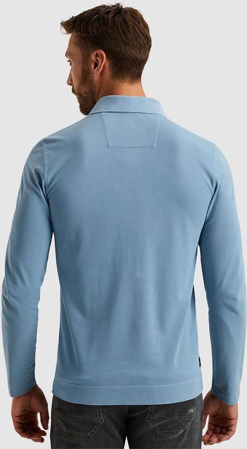 PME Legend Lange mouw polo shirt piqué kledingstuk Blue Heren - Foto 4