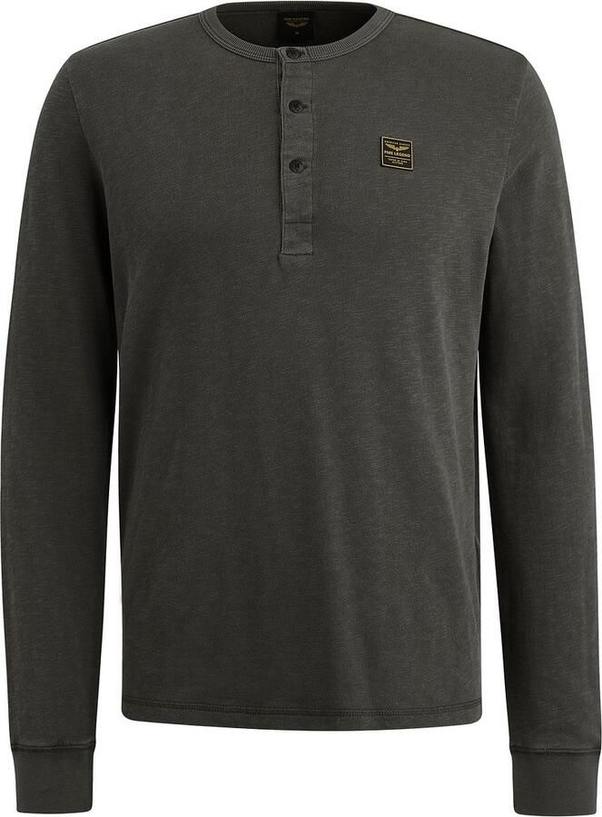PME Legend Longsleeve T-Shirt Buttons Beluga - Foto 3