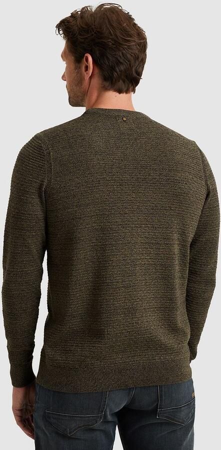 PME Legend Mouliné Structure Trui Dusky Groen - Foto 4