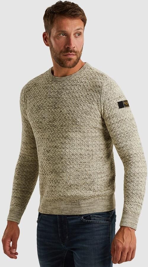 PME Legend Mouliné Structure Trui Greige - Foto 3