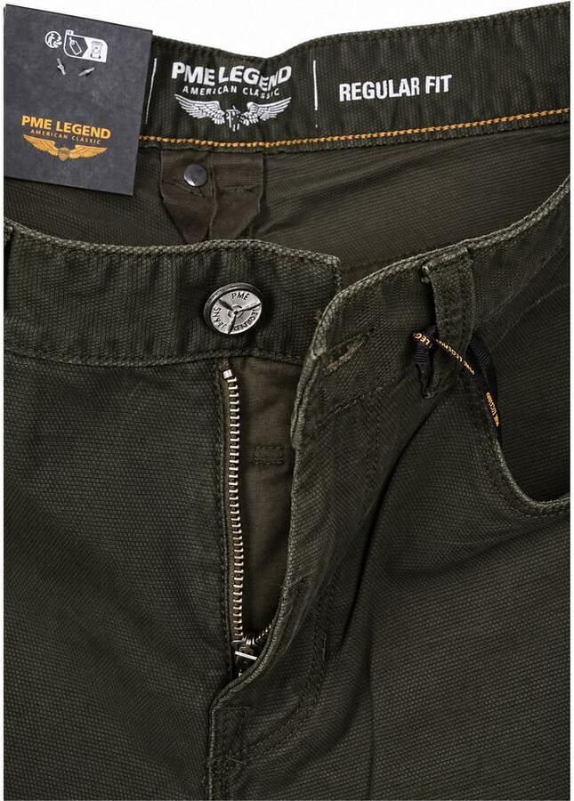 PME Legend NIGHTFLIGHT regular fit casual broek donkergroen - Foto 4