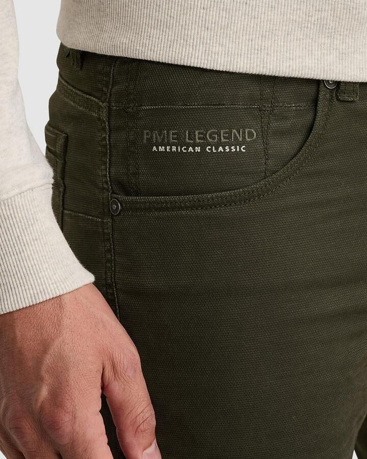 PME Legend NIGHTFLIGHT regular fit casual broek donkergroen - Foto 6