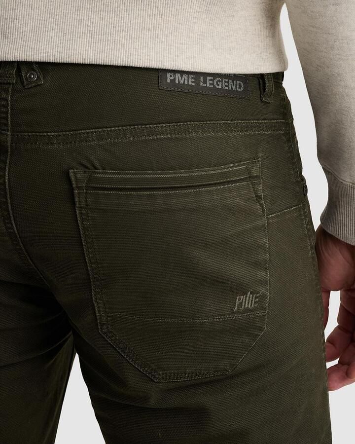 PME Legend NIGHTFLIGHT regular fit casual broek donkergroen - Foto 7