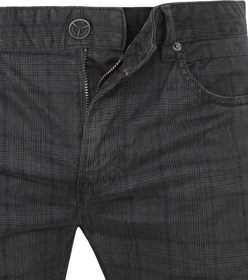 PME Legend Gedrukte Check Nightflight Slim Fit Jeans Gray Heren - Foto 2