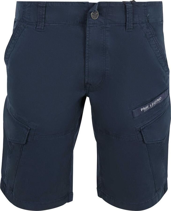 PME LEGEND Heren Broeken Nordrop Cargo Shorts Stretch Twill Donkerblauw - Foto 5