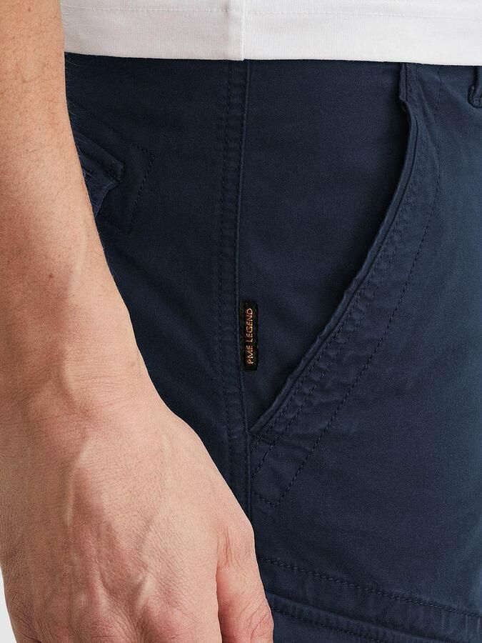 PME LEGEND Heren Broeken Nordrop Cargo Shorts Stretch Twill Donkerblauw - Foto 8