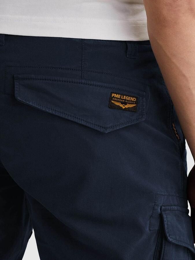 PME LEGEND Heren Broeken Nordrop Cargo Shorts Stretch Twill Donkerblauw - Foto 9