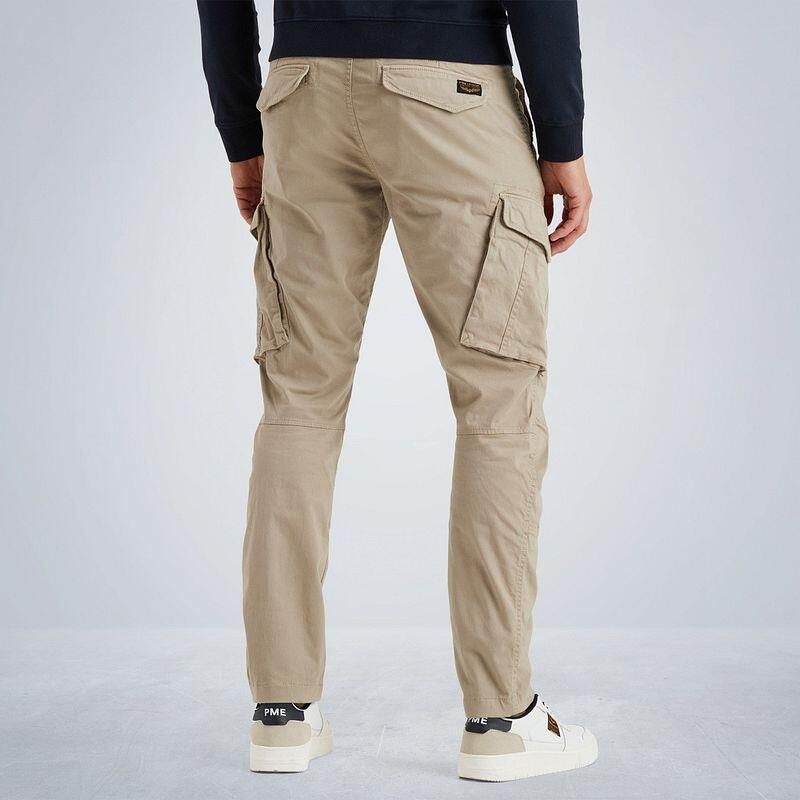 PME Legend Tapered fit cargobroek met labelprint model 'NORDROP' - Foto 6