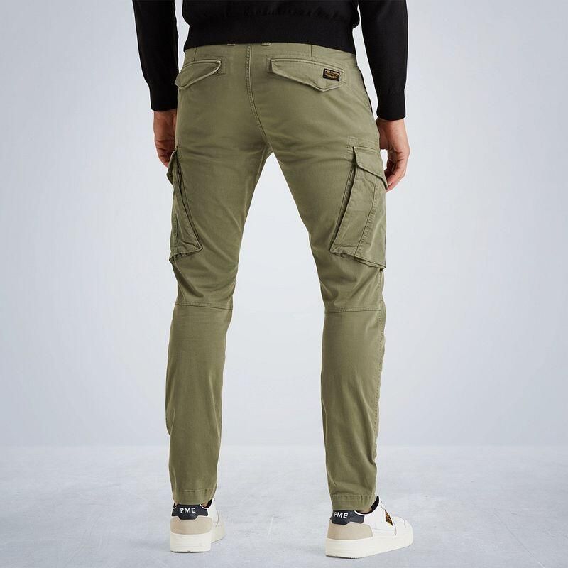 PME Legend Tapered fit cargobroek met labelprint model 'NORDROP' - Foto 9