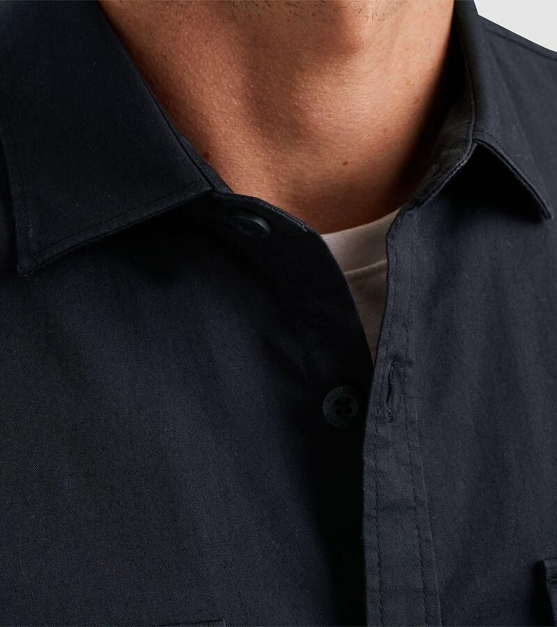 PME Legend Casual Twill Stretch Overhemd Lange Mouw Black Heren