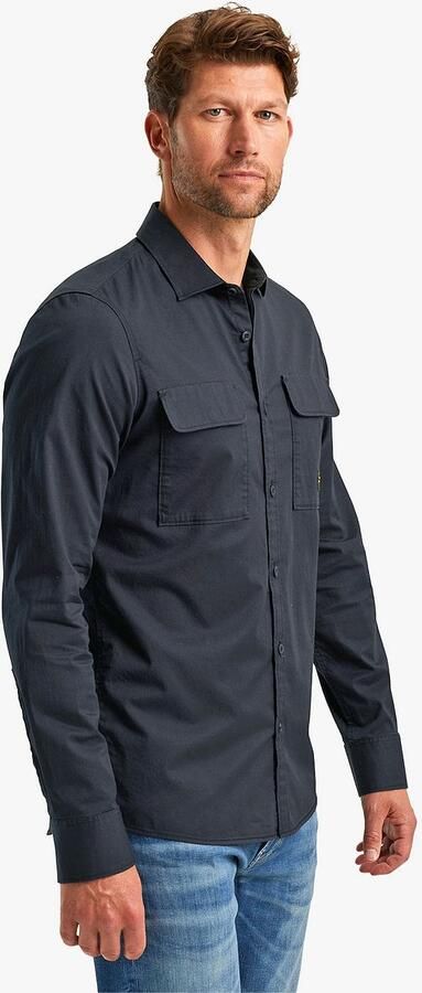 PME Legend Casual Twill Stretch Overhemd Lange Mouw Black Heren - Foto 4