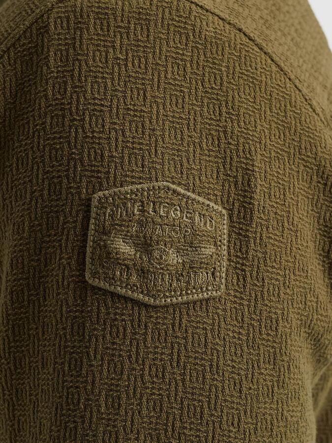 PME Legend Overshirt Bold Waffle Dusky Groen - Foto 3