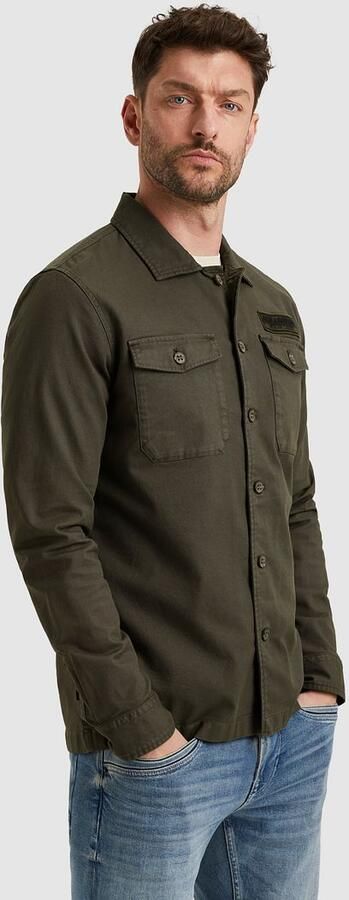 PME Legend Overshirt Canvas Olive - Foto 5