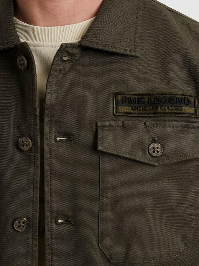 PME Legend Overshirt Canvas Olive - Foto 2