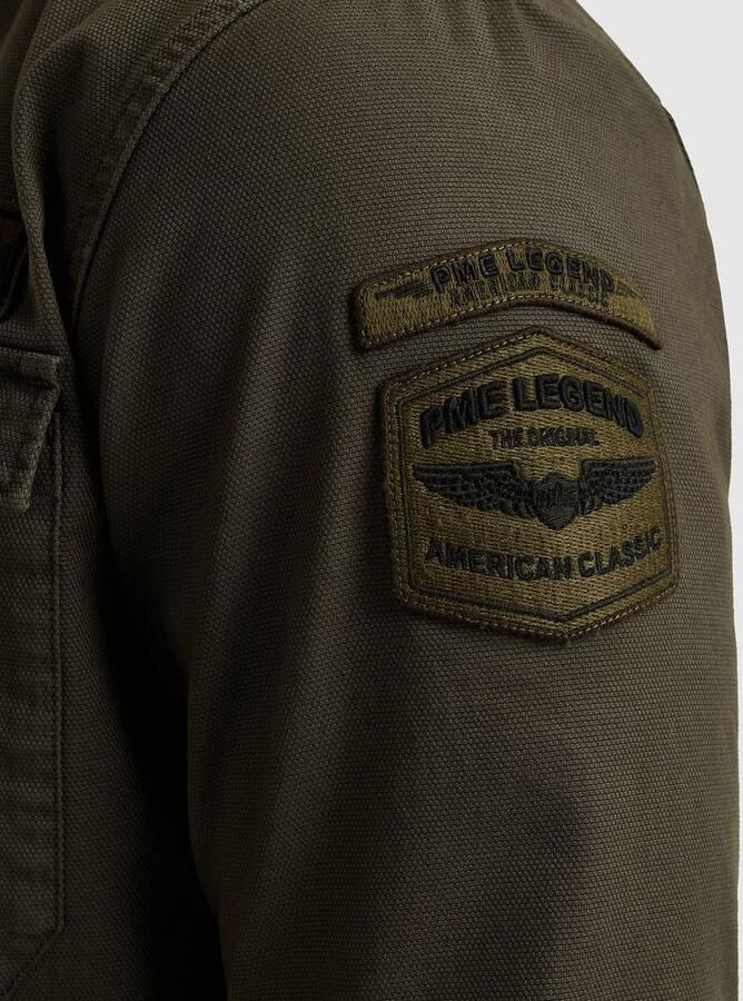 PME Legend Overshirt Canvas Olive - Foto 4