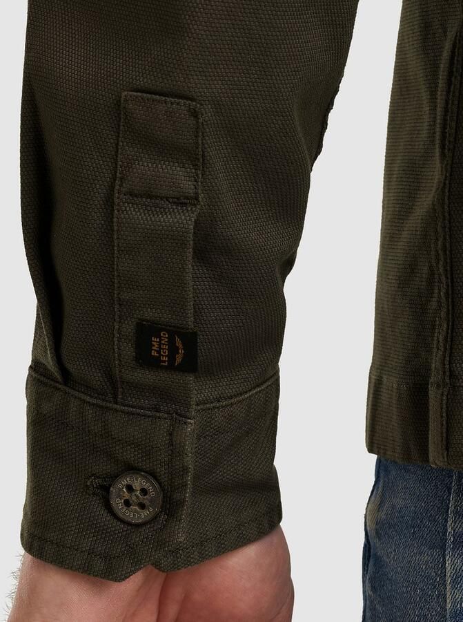 PME Legend Overshirt Canvas Olive - Foto 3