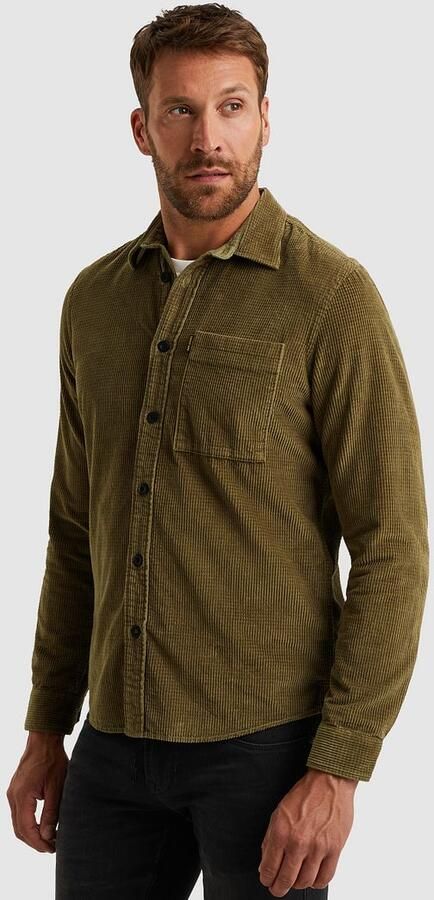 PME Legend Overshirt Dobby Corduroy Dusky Groen - Foto 4