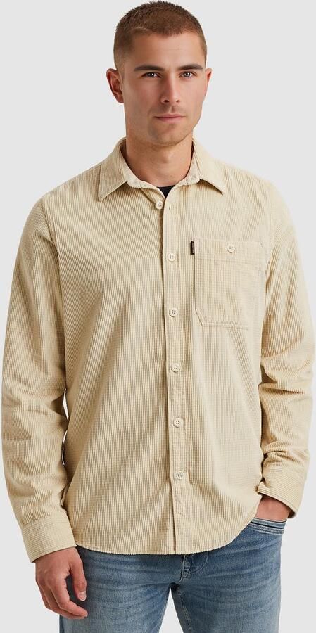 PME Legend Overshirt Dobby Corduroy Ecru - Foto 4