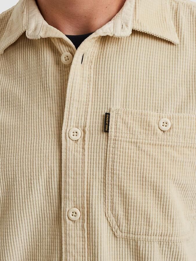 PME Legend Overshirt Dobby Corduroy Ecru - Foto 2