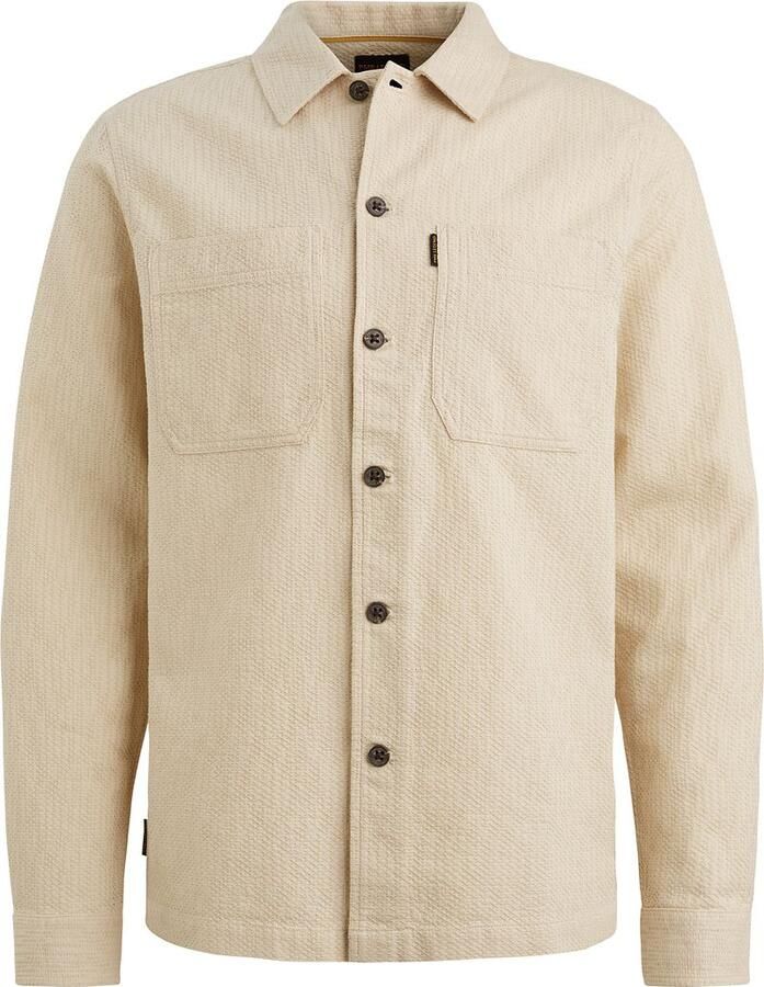 PME LEGEND Heren Overshirts The Pete Structure Dobby Creme - Foto 8