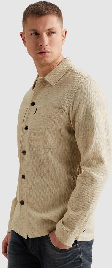 PME LEGEND Heren Overshirts The Pete Structure Dobby Creme - Foto 11