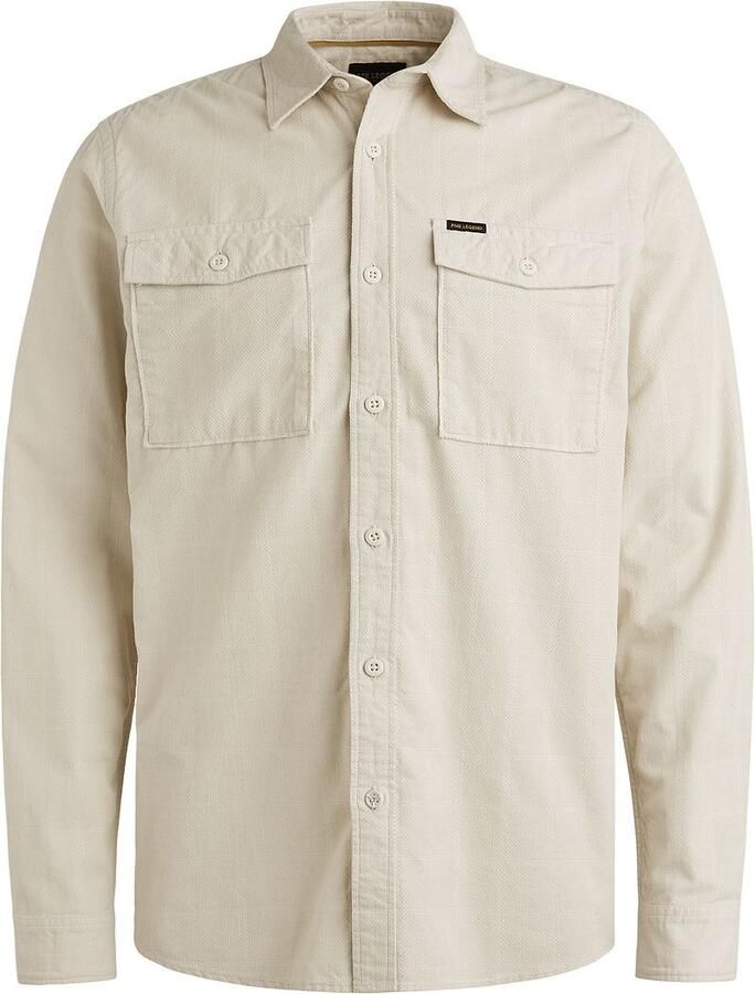 PME LEGEND Heren Overhemden Corduroy Shaved Square casual 2 Beige - Foto 5