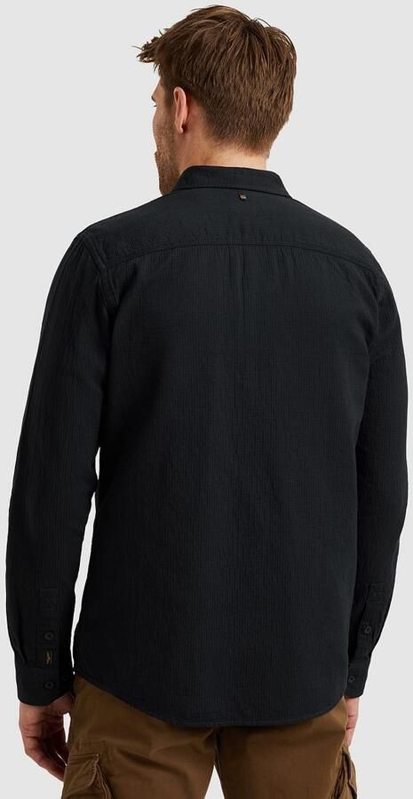 PME LEGEND Heren Overhemden Quilt Poplin Casual 2 Zwart - Foto 9