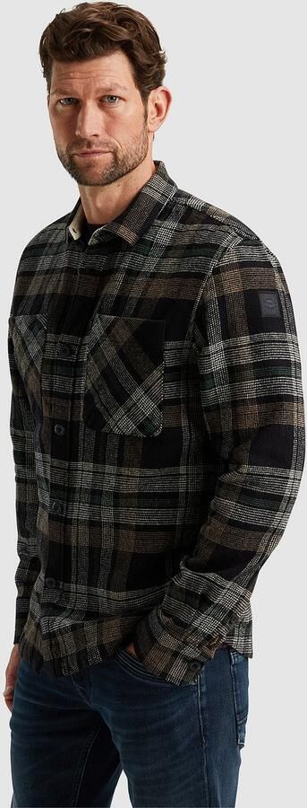 PME LEGEND Heren Overhemden Long Sleeve Shirt Ctn Big Check Wit - Foto 3