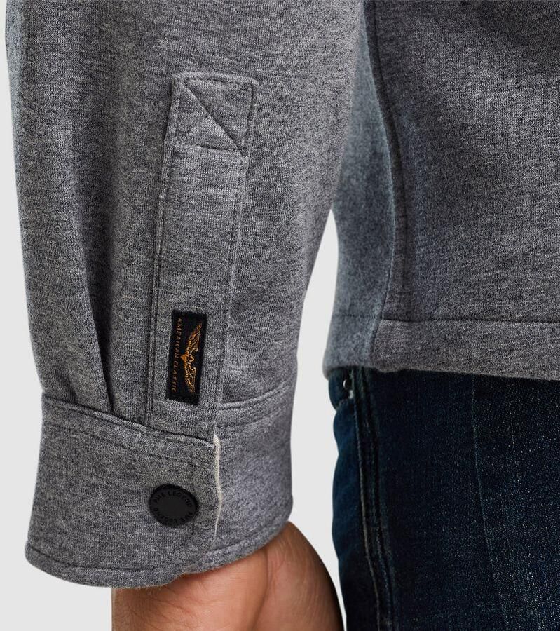 PME LEGEND Heren Overshirts Long Sleeve Shirt Spacer Sweat Wit