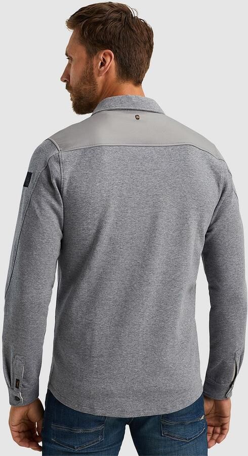 PME LEGEND Heren Overshirts Long Sleeve Shirt Spacer Sweat Wit - Foto 3