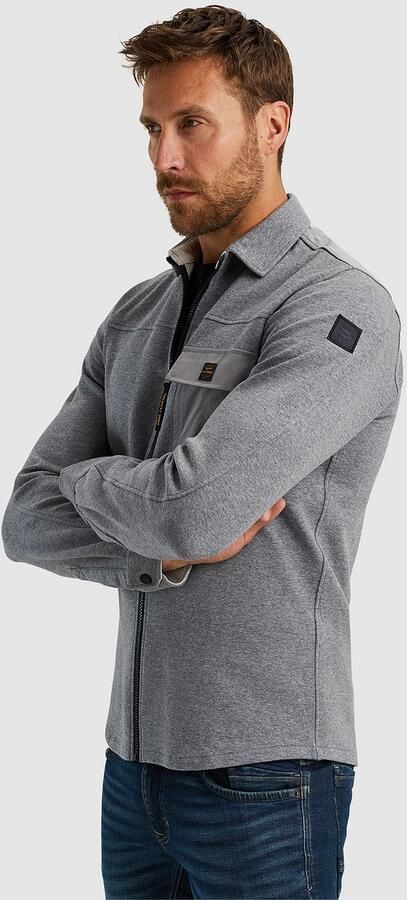 PME LEGEND Heren Overshirts Long Sleeve Shirt Spacer Sweat Wit - Foto 4