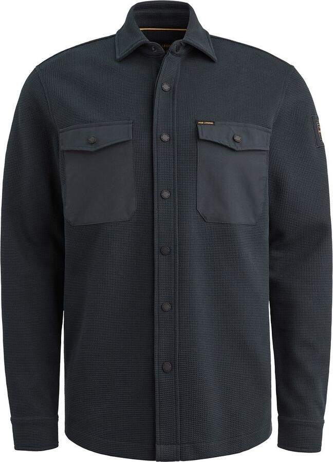 PME Legend Regular fit overhemdjack met borstzakken