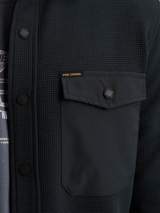 PME Legend Regular fit overhemdjack met borstzakken - Foto 2