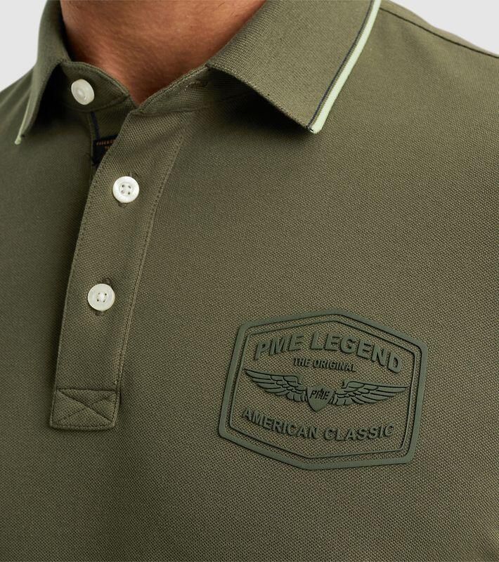 PME LEGEND Heren Polo's & T-shirts Short Sleeve Polo Stretch Pique Package Groen
