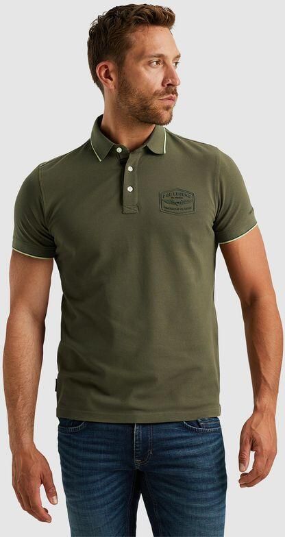 PME LEGEND Heren Polo's & T-shirts Short Sleeve Polo Stretch Pique Package Groen - Foto 3