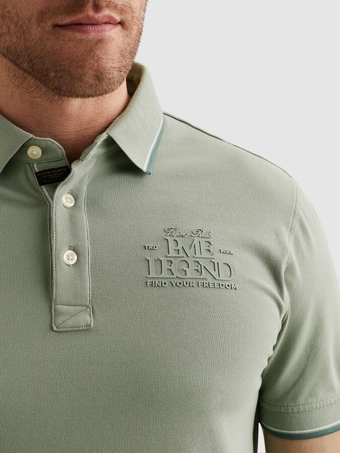 PME Legend Piqué Poloshirt Iceberg Green - Foto 2