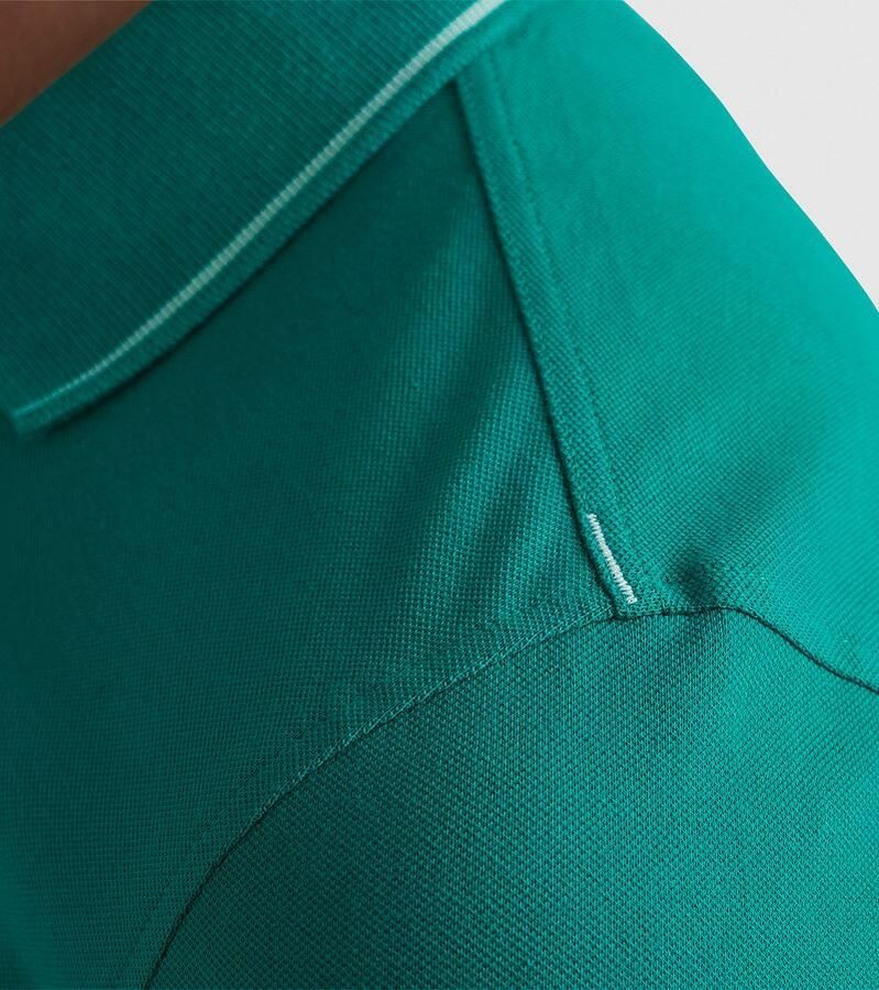 PME Legend Stretch Pique Polo Shirt Green Heren - Foto 3