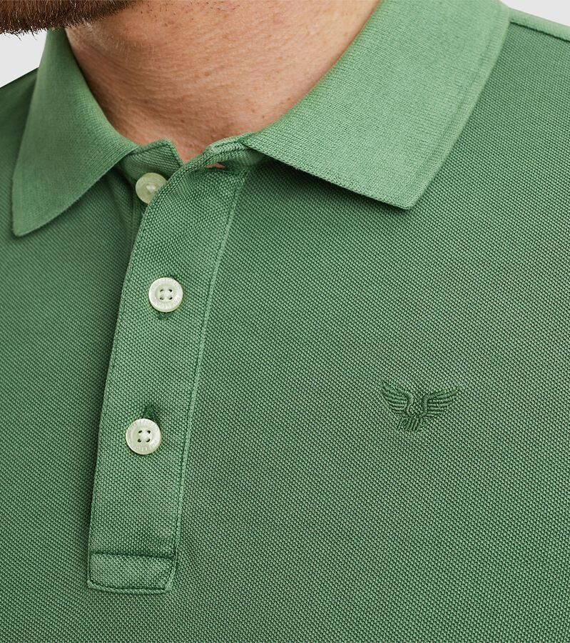 PME LEGEND Heren Polo's & T-shirts Short Sleeve Polo Pique Garment Dye Groen - Foto 1