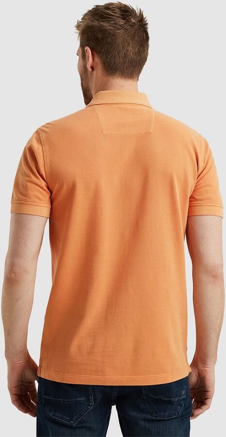 PME LEGEND Heren Polo's & T-shirts Short Sleeve Polo Pique Garment Dye Oranje - Foto 3