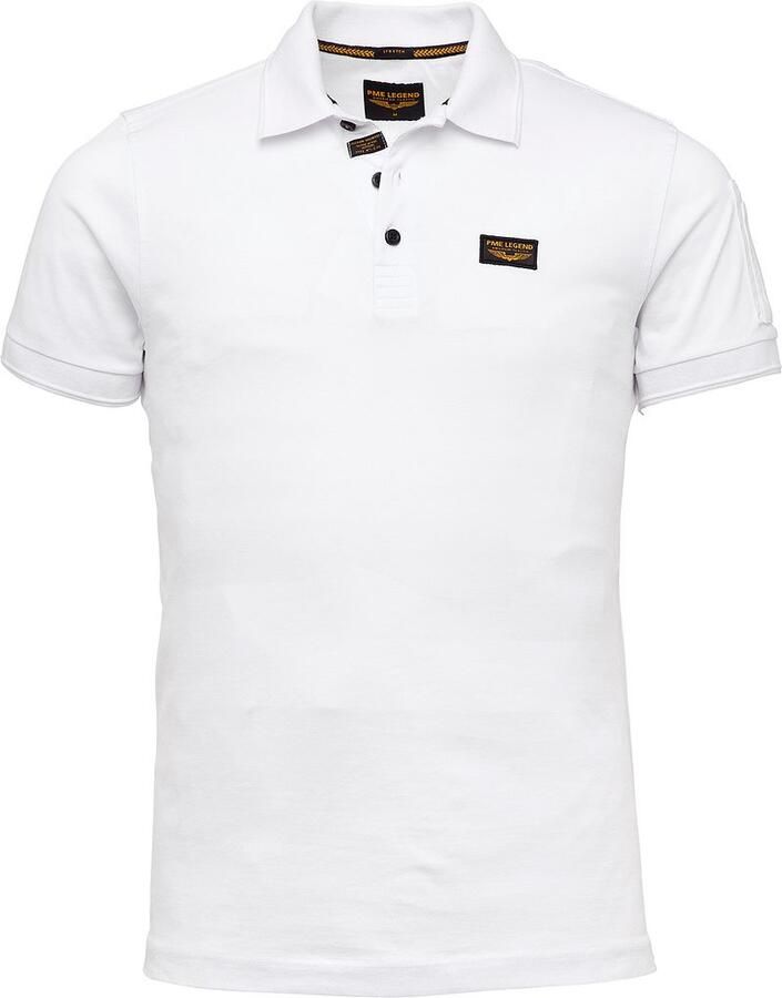 PME Legend slim fit poloshirt met labelstitching model 'TRACKWAY' - Foto 9