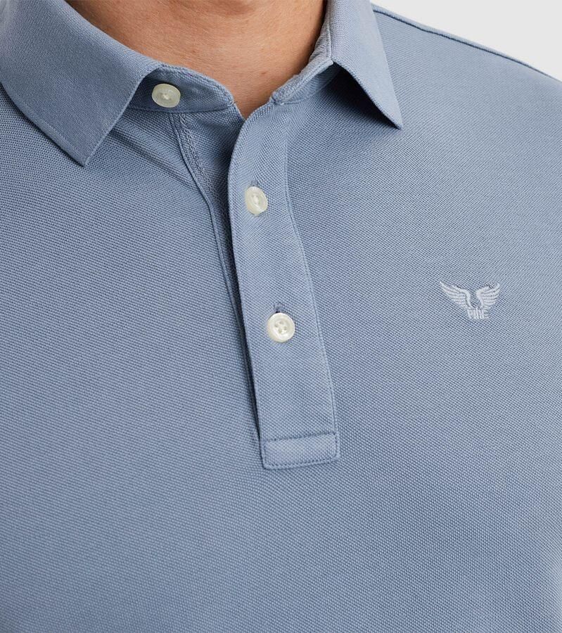 PME Legend Poloshirt Garment Dye Piqué Blauw - Foto 4