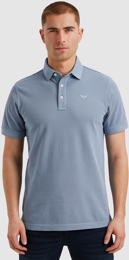 PME Legend Poloshirt Garment Dye Piqué Blauw - Foto 5