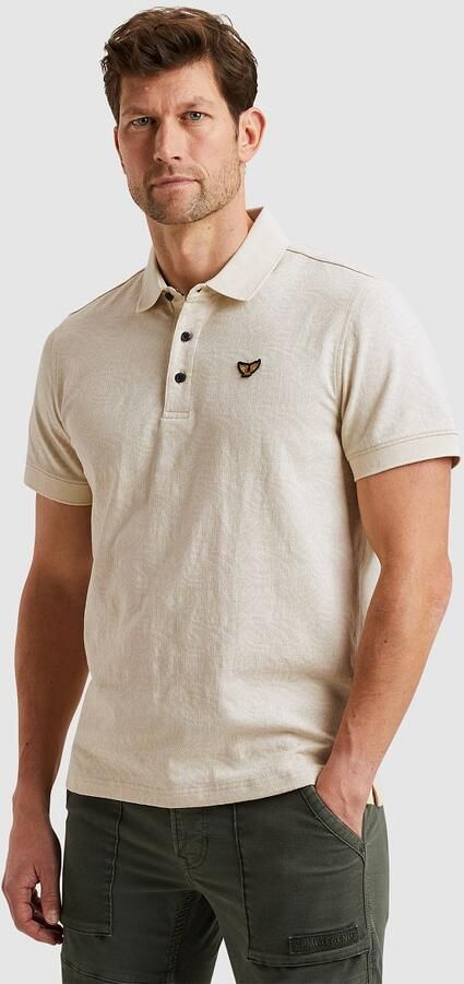 PME LEGEND Heren Polo's & T-shirts Short Sleeve Polo Jacquard Jersey Beige - Foto 10