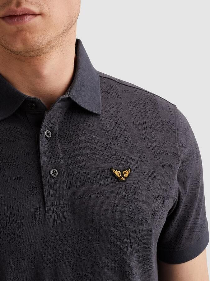 PME LEGEND Heren Polo's & T-shirts Jacquard Jersey Donkerblauw - Foto 2